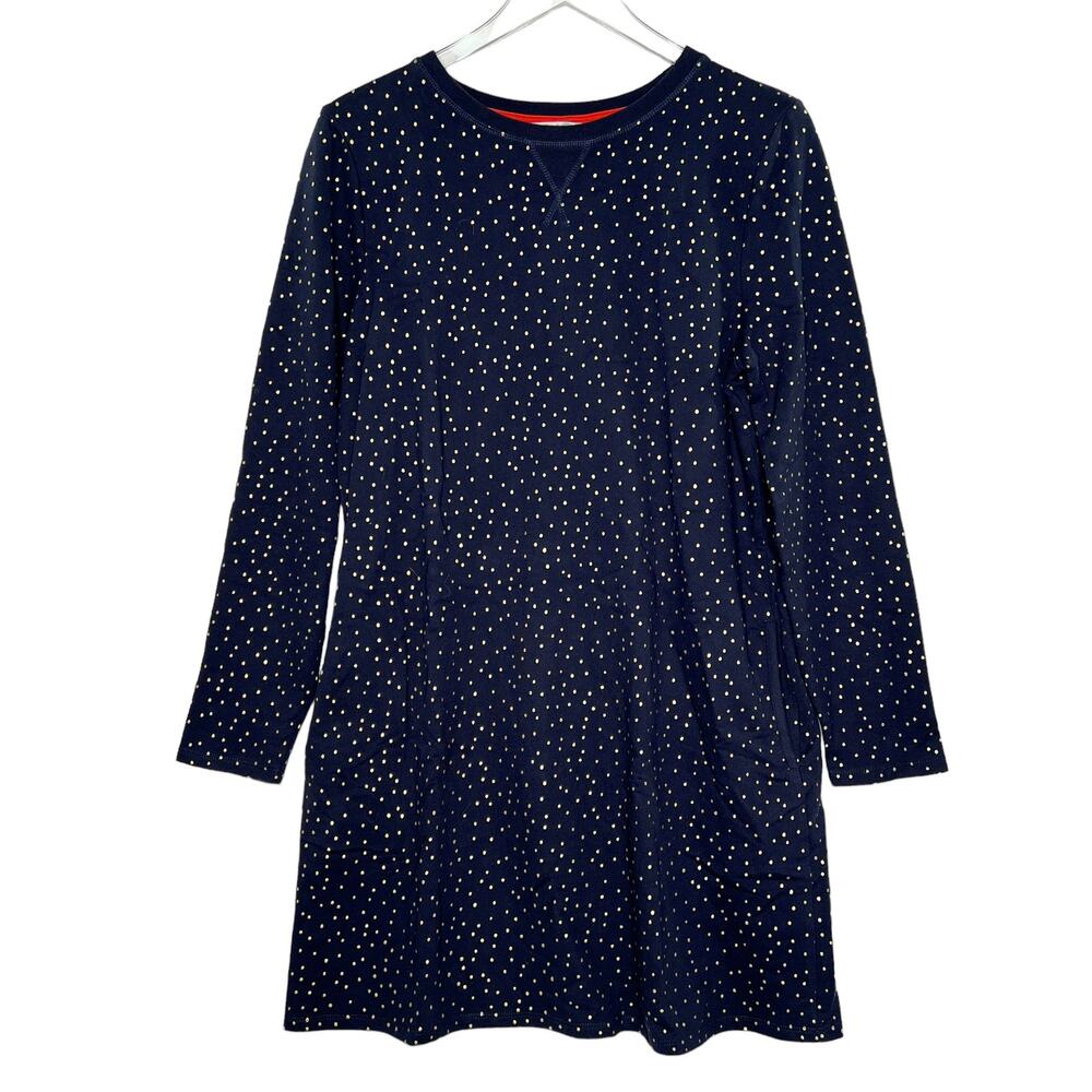 Boden Navy Polka Dot Mini Dress
